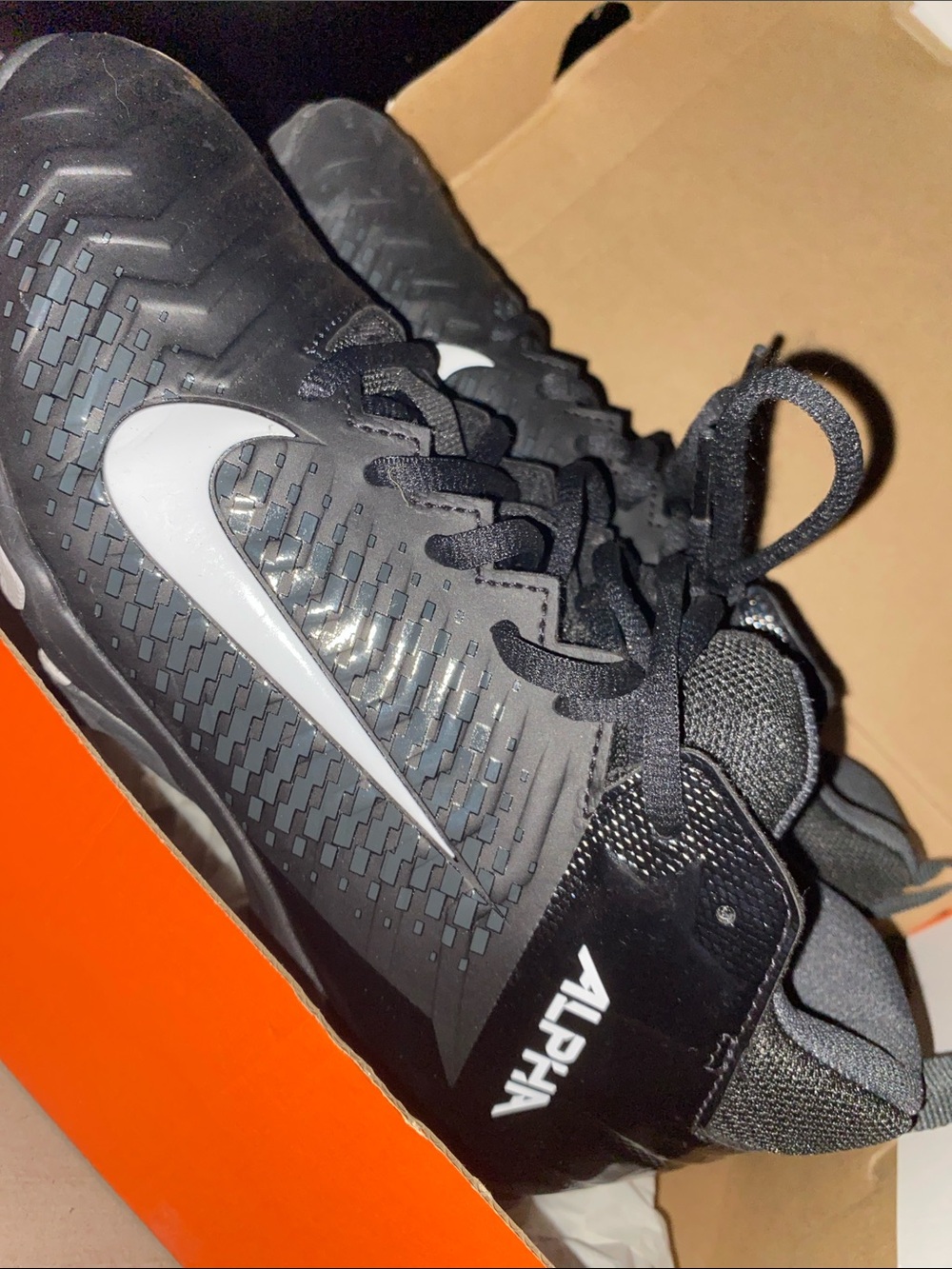 Nike Alpha Cleats, Size 5.5 youth, great condition plus
